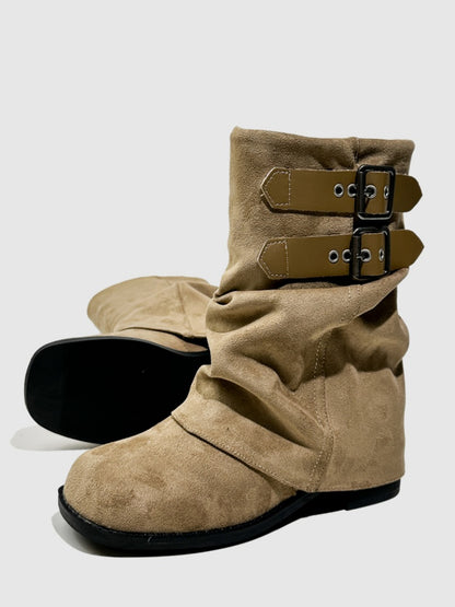 Western Cowboy Boots Short Cut Slimming Fashion Boots Babe Dancing Punk Pants Tube Boots【s0000014295】