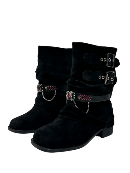 Western Cowboy Boots Short Cut Slimming Fashion Boots Babe Dancing Punk Pants Tube Boots【s0000014295】