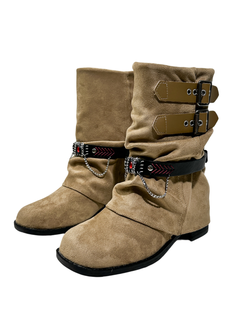 Western Cowboy Boots Short Cut Slimming Fashion Boots Babe Dancing Punk Pants Tube Boots【s0000014295】