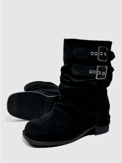 Western Cowboy Boots Short Cut Slimming Fashion Boots Babe Dancing Punk Pants Tube Boots【s0000014295】