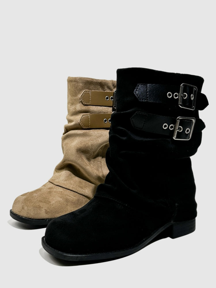 Western Cowboy Boots Short Cut Slimming Fashion Boots Babe Dancing Punk Pants Tube Boots【s0000014295】