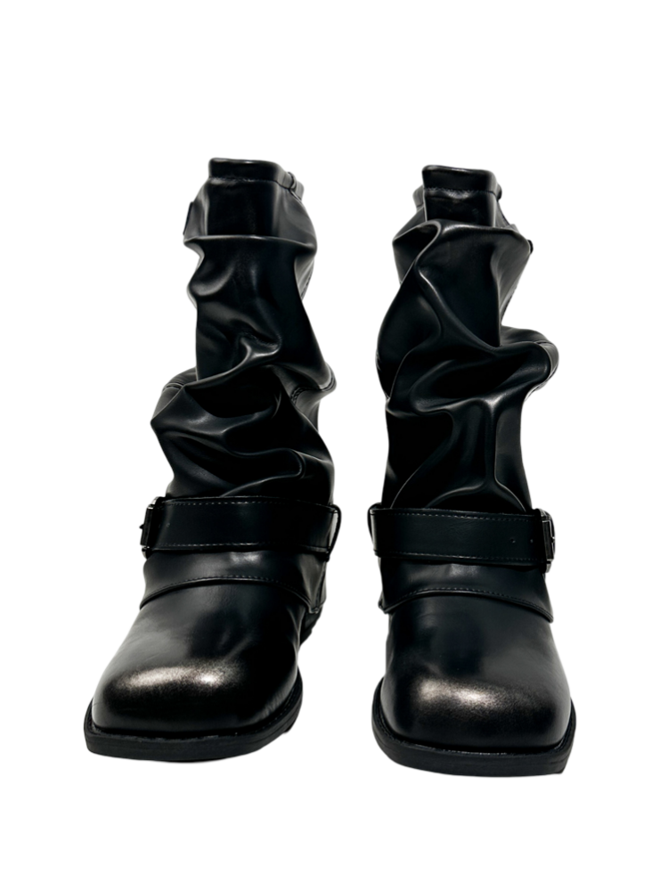 Color Polish Trouser Boots Fashion Babes Dancing Boots Belt Buckles Cool Motorcycle Boots【s0000014297】