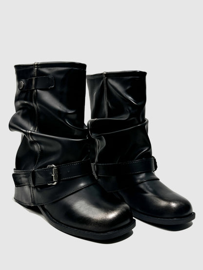 Color Polish Trouser Boots Fashion Babes Dancing Boots Belt Buckles Cool Motorcycle Boots【s0000014297】