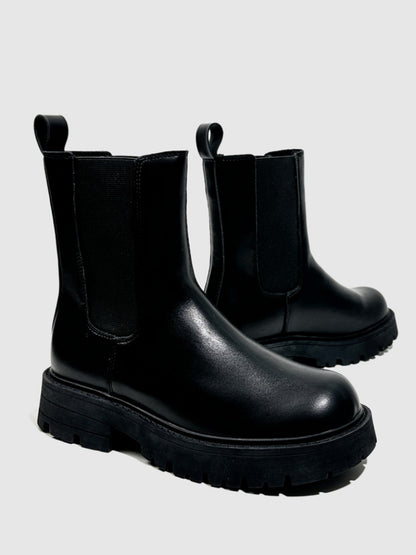 Fashion Martin Boots Elastic Band Hong Kong Trendy Sweet Cool Platform Biker Booties【s0000014299】