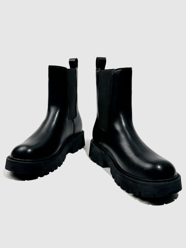 Fashion Martin Boots Elastic Band Hong Kong Trendy Sweet Cool Platform Biker Booties【s0000014299】