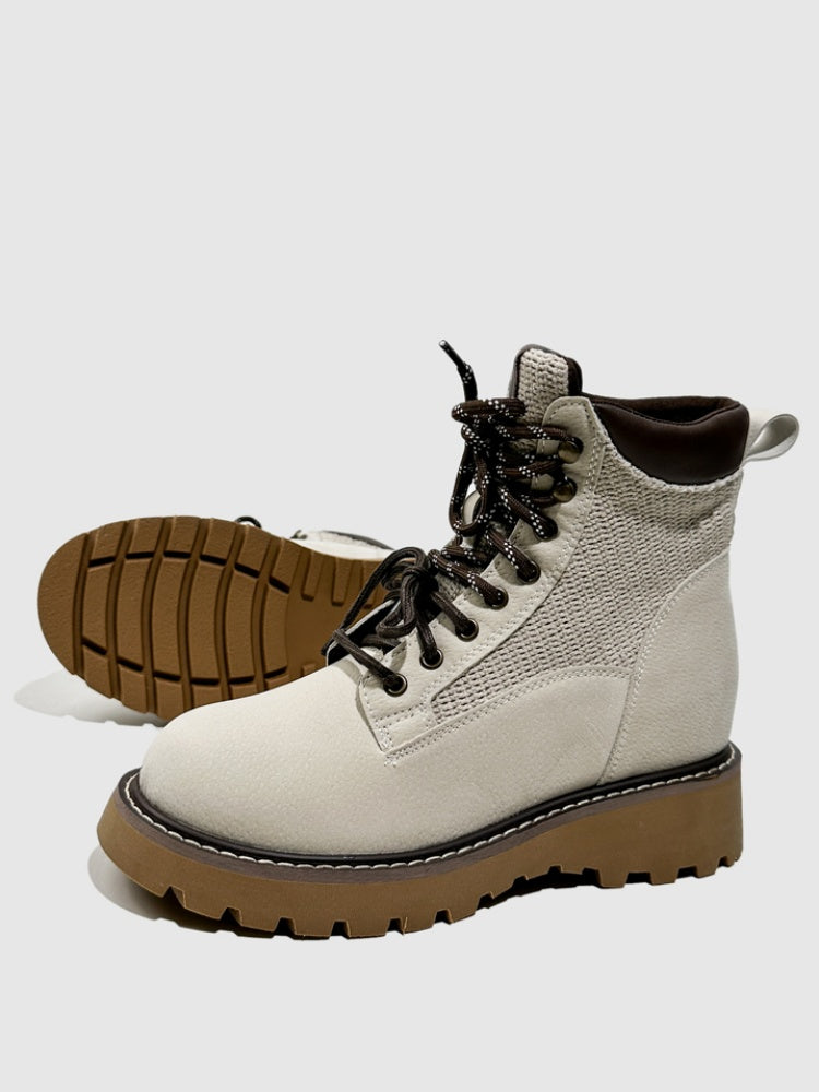 Leather Martin Boots Round-Toed Hot Girl Dancing With Platform Short Fashion Booties【s0000014300】