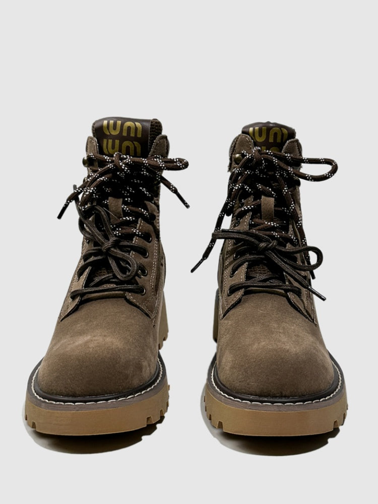 Leather Martin Boots Round-Toed Hot Girl Dancing With Platform Short Fashion Booties【s0000014300】