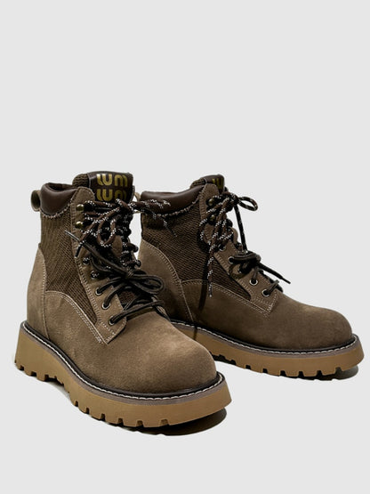 Leather Martin Boots Round-Toed Hot Girl Dancing With Platform Short Fashion Booties【s0000014300】