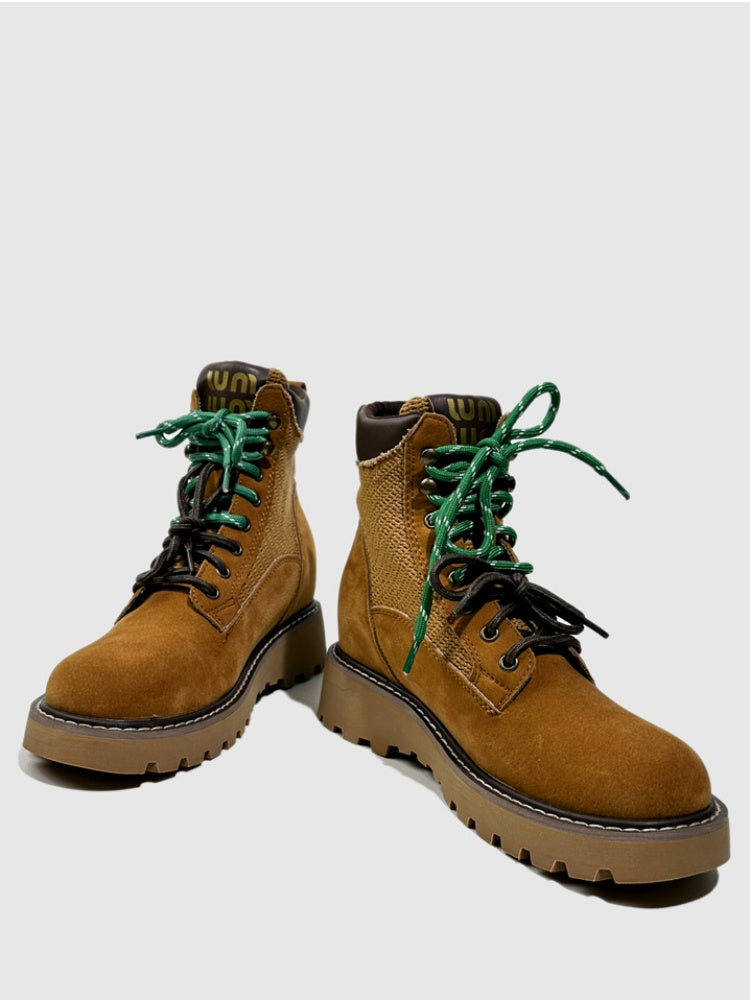 Leather Martin Boots Round-Toed Hot Girl Dancing With Platform Short Fashion Booties【s0000014300】