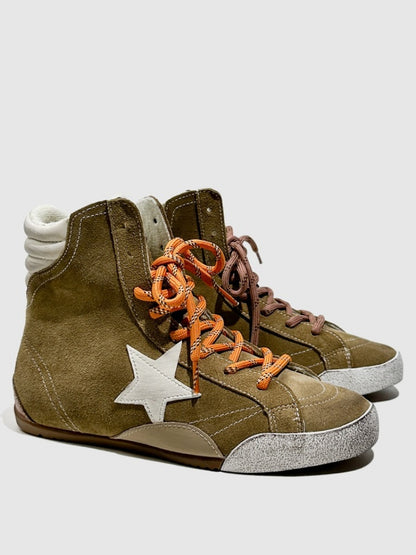 Flat Casual High-Tops Pentagram Dirty Shoes Fashion Moral Training Lace-Up Booties【s0000014304】