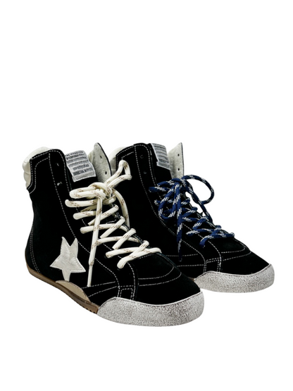 Flat Casual High-Tops Pentagram Dirty Shoes Fashion Moral Training Lace-Up Booties【s0000014304】