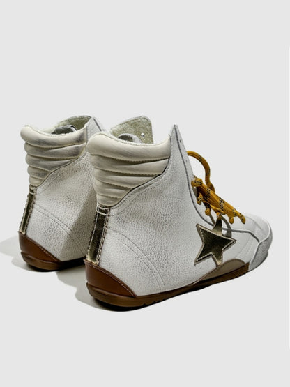 Flat Casual High-Tops Pentagram Dirty Shoes Fashion Moral Training Lace-Up Booties【s0000014304】