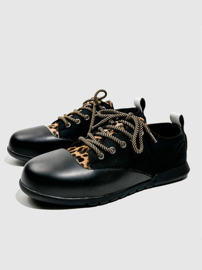 Leather German Training Shoes Will Not Be Kicked & Round-Toed Dancing Casual Shoes【s0000014305】