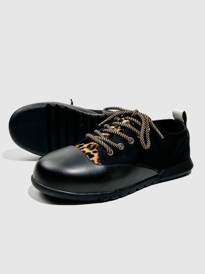 Leather German Training Shoes Will Not Be Kicked & Round-Toed Dancing Casual Shoes【s0000014305】