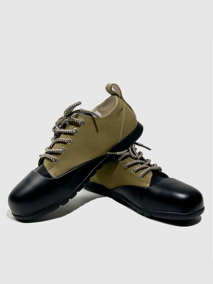 Leather German Training Shoes Will Not Be Kicked & Round-Toed Dancing Casual Shoes【s0000014305】