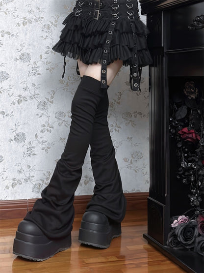 Over The Knee Pinch Pleated Leg Sleeve Subculture Basic【s0000014306】