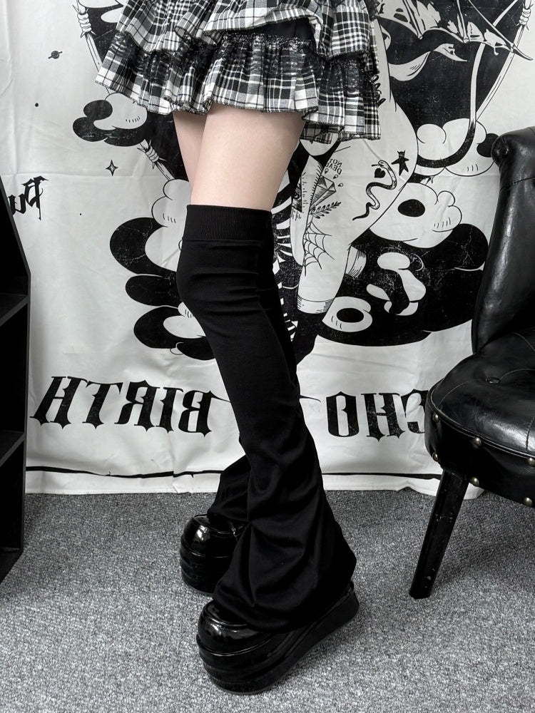 Over The Knee Pinch Pleated Leg Sleeve Subculture Basic【s0000014306】