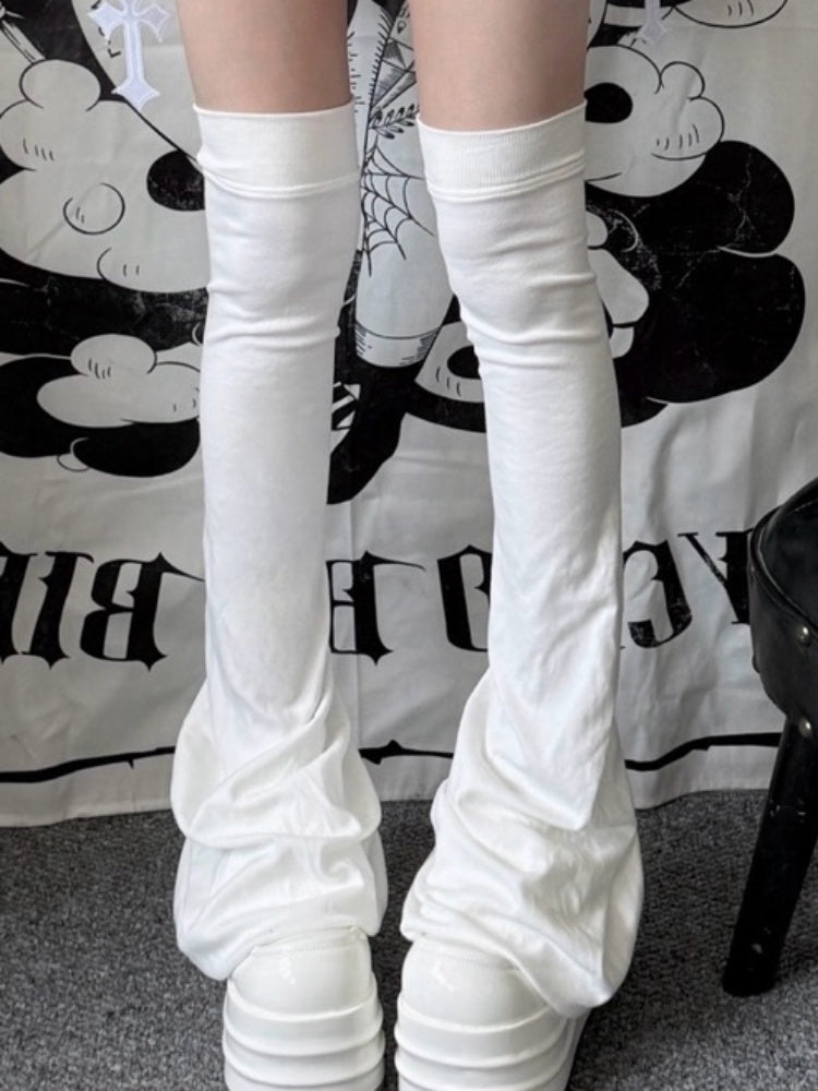 Over The Knee Pinch Pleated Leg Sleeve Subculture Basic【s0000014306】