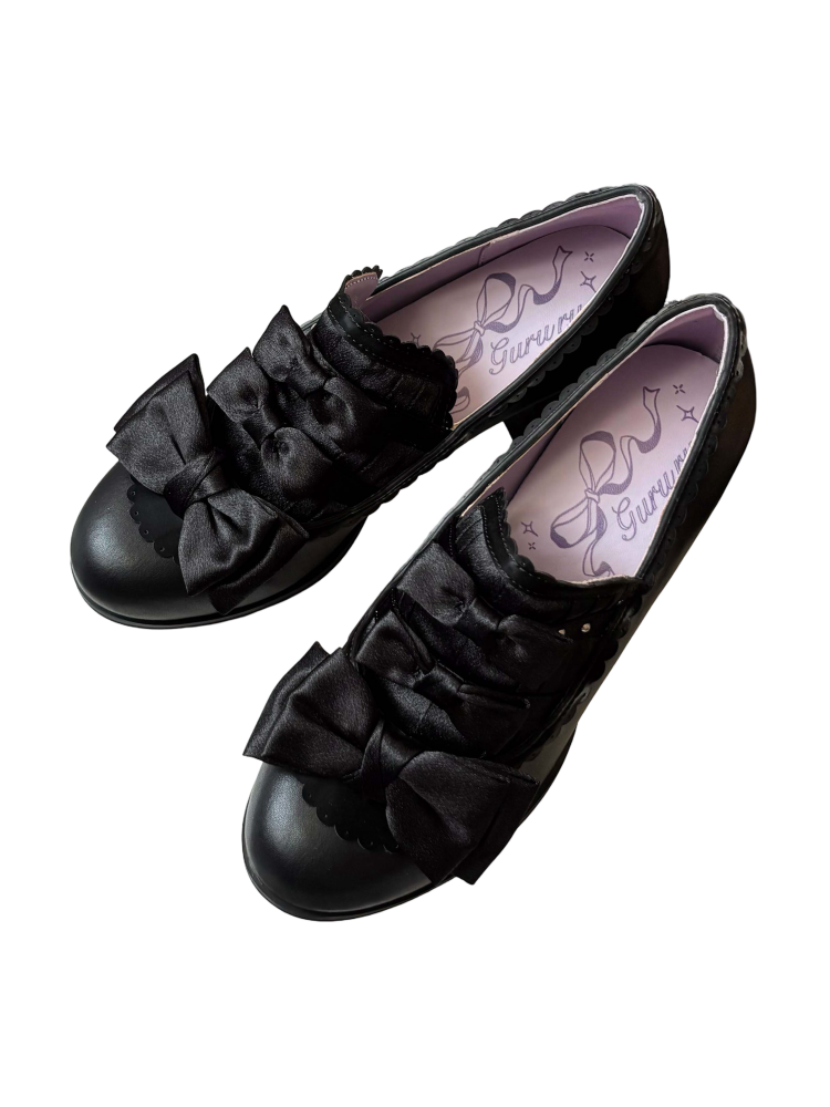 Castle Nocturne Satin Elegant Cla Lolita Heel Shoes【s0000014308】