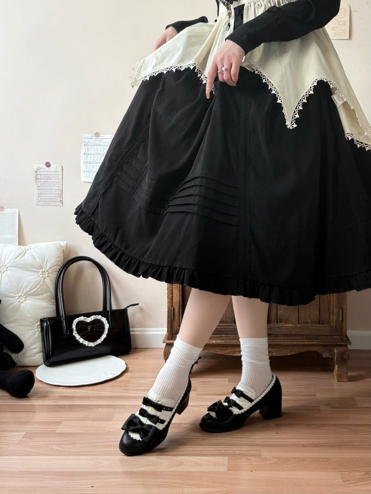 Castle Nocturne Satin Elegant Cla Lolita Heel Shoes【s0000014308】