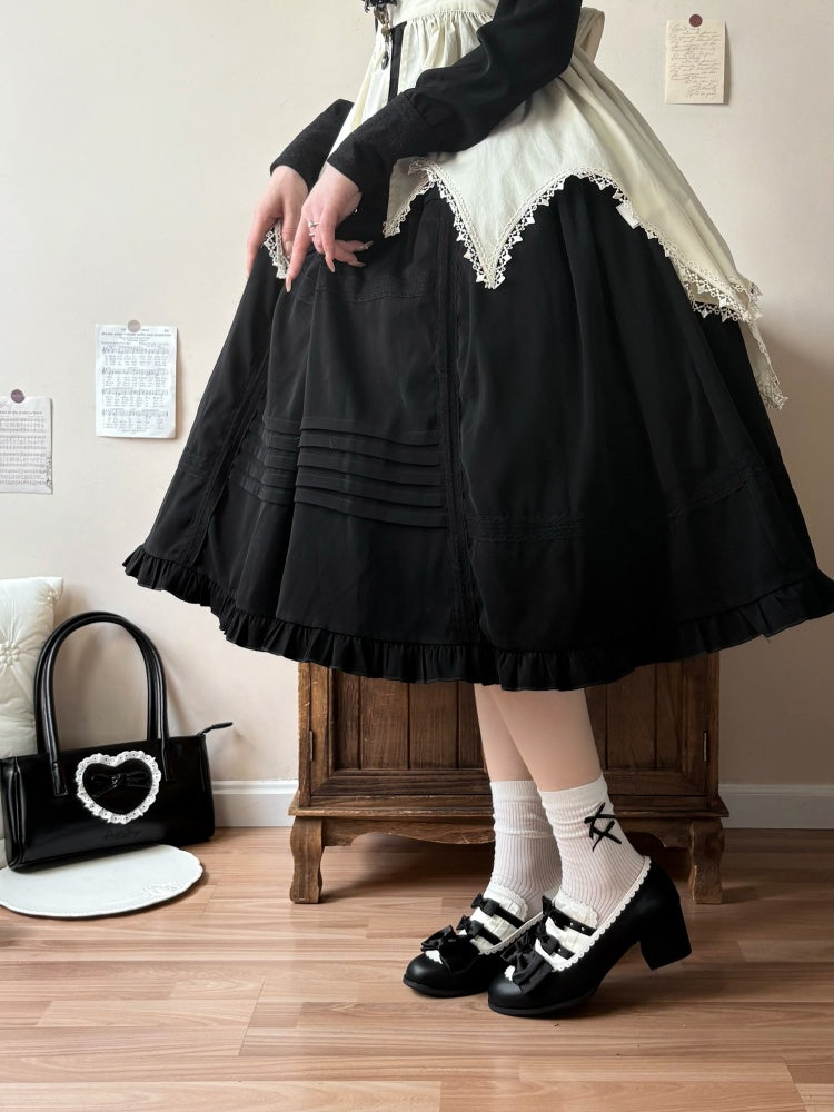 Castle Nocturne Satin Elegant Cla Lolita Heel Shoes【s0000014308】