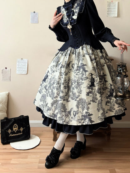 Castle Nocturne Satin Elegant Cla Lolita Heel Shoes【s0000014308】