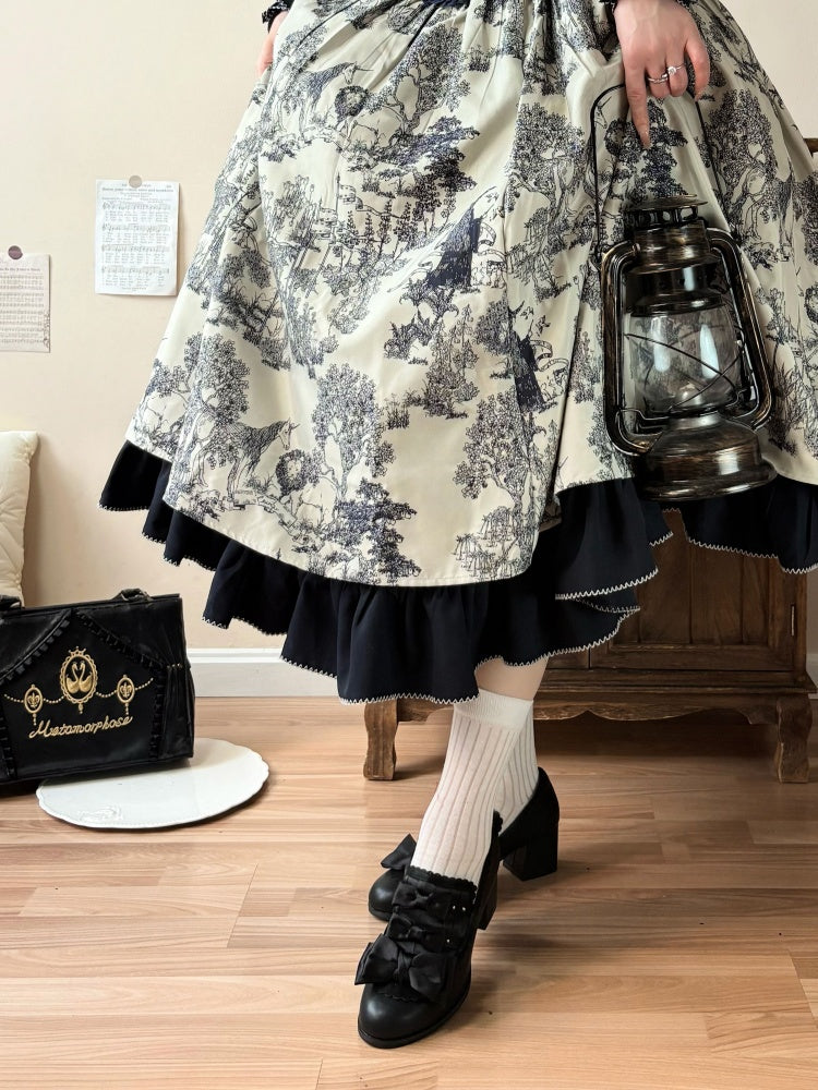 Castle Nocturne Satin Elegant Cla Lolita Heel Shoes【s0000014308】