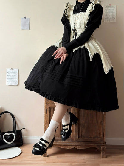 Castle Nocturne Satin Elegant Cla Lolita Heel Shoes【s0000014308】