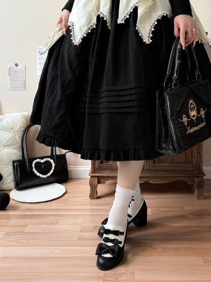 Castle Nocturne Satin Elegant Cla Lolita Heel Shoes【s0000014308】