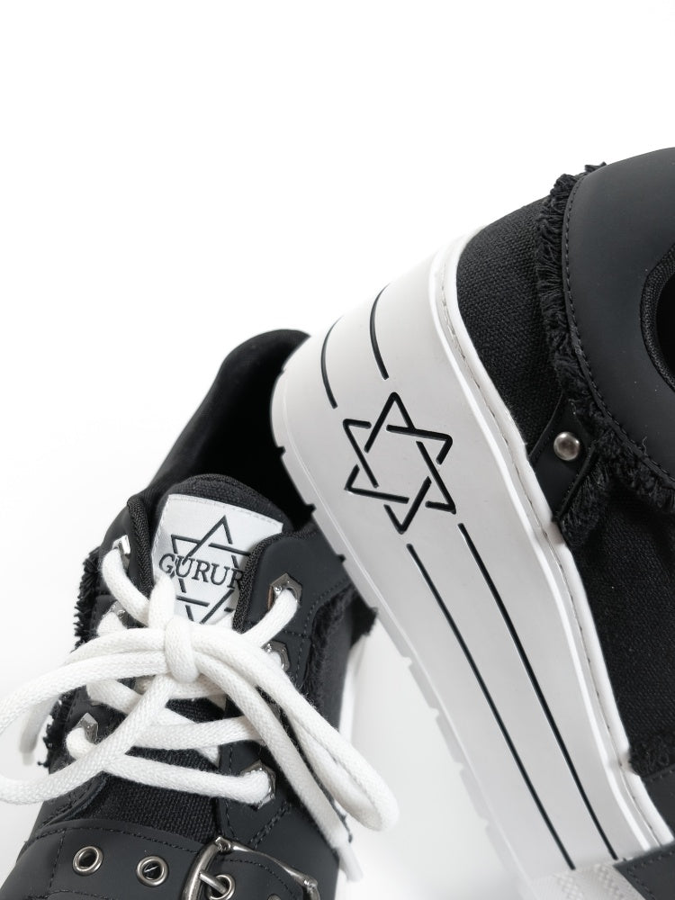 Satan's Contract Low-Top Version Subculture Girl's Platform Canvas Shoes【s0000014309】