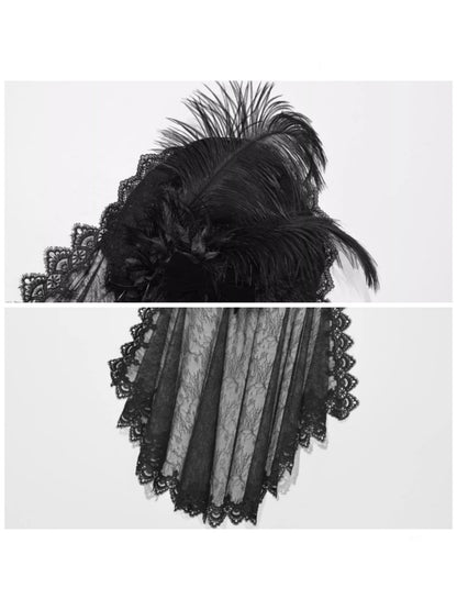 Day Of Mourning Widow Heavy Industry European Style Gothic Detachable Veil Top Hat Halloween【s0000014314】
