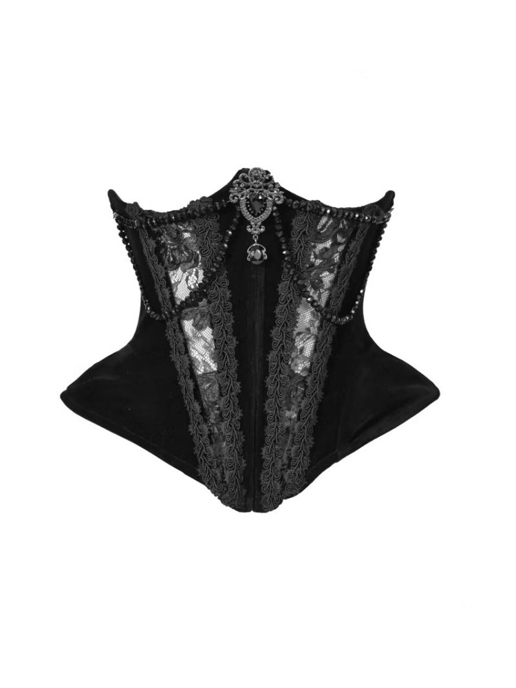Eros's Magic Box Gothic Fishbone Corset Velvet Versatile Waist Corset Halloween【s0000014319】