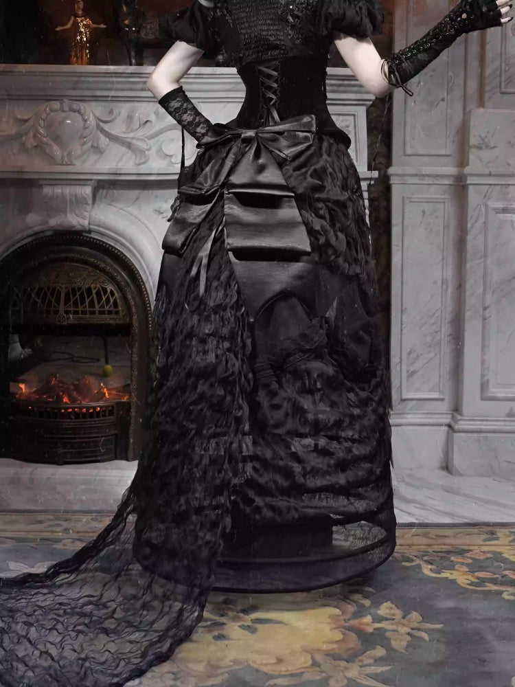 Eros Magic Box Bass French Gothic Long Trailing Skirt Halloween【s0000014321】