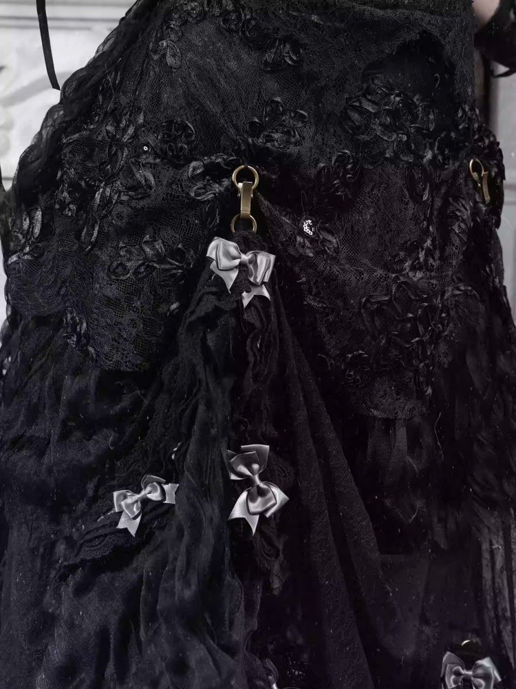 Eros Magic Box Bass French Gothic Long Trailing Skirt Halloween【s0000014321】