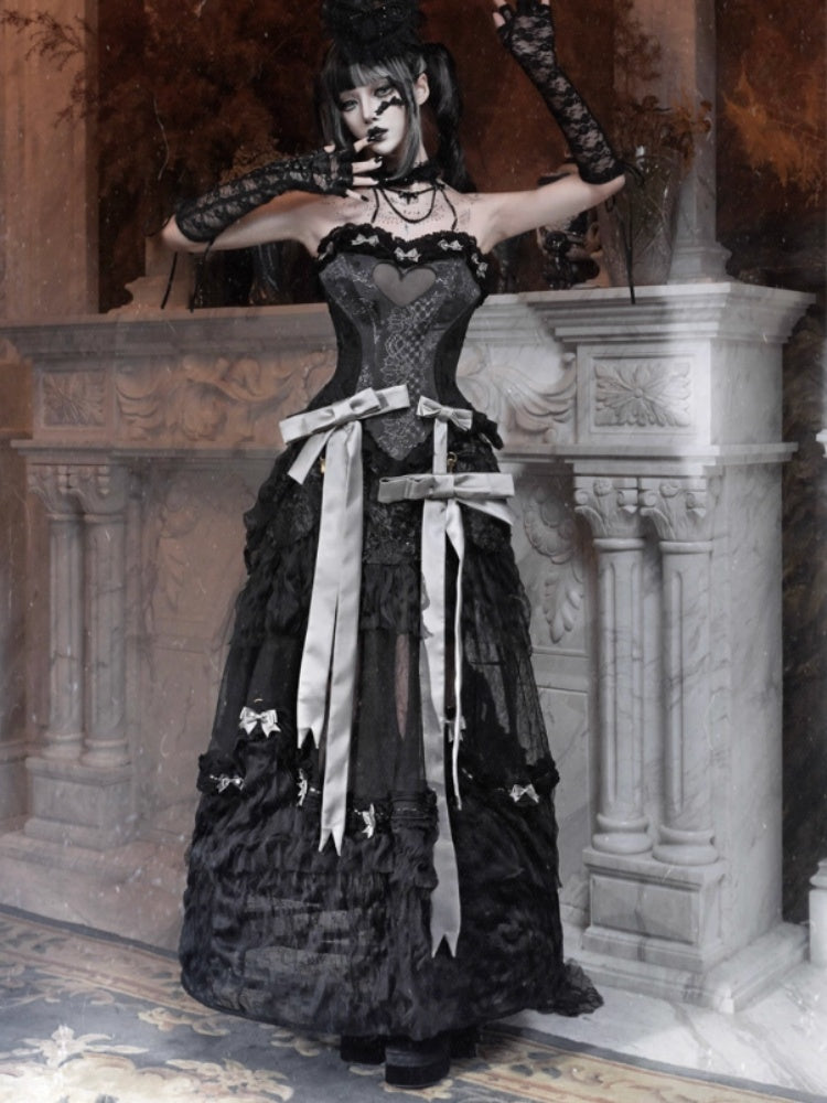 Eros Magic Box Bass French Gothic Long Trailing Skirt Halloween【s0000014321】