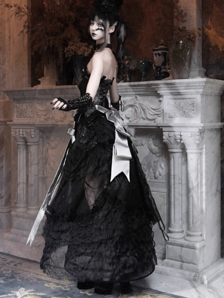 Eros Magic Box Bass French Gothic Long Trailing Skirt Halloween【s0000014321】