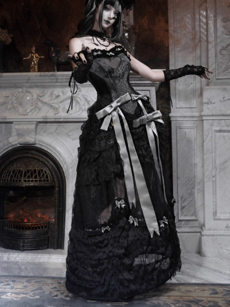 Eros Magic Box Bass French Gothic Long Trailing Skirt Halloween【s0000014321】