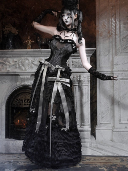 Eros Magic Box Bass French Gothic Long Trailing Skirt Halloween【s0000014321】