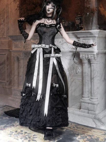 Eros Magic Box Bass French Gothic Long Trailing Skirt Halloween【s0000014321】