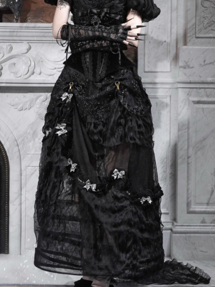 Eros Magic Box Bass French Gothic Long Trailing Skirt Halloween【s0000014321】