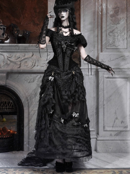 Eros Magic Box Bass French Gothic Long Trailing Skirt Halloween【s0000014321】