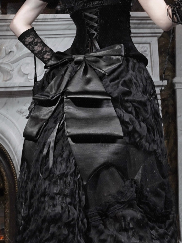 Eros Magic Box Bass French Gothic Long Trailing Skirt Halloween【s0000014321】