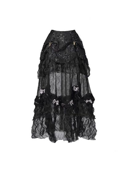 Eros Magic Box Bass French Gothic Long Trailing Skirt Halloween【s0000014321】