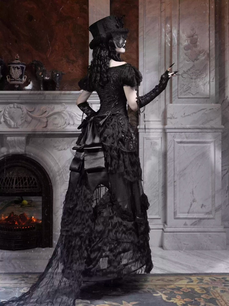 Eros Magic Box Bass French Gothic Long Trailing Skirt Halloween【s0000014321】
