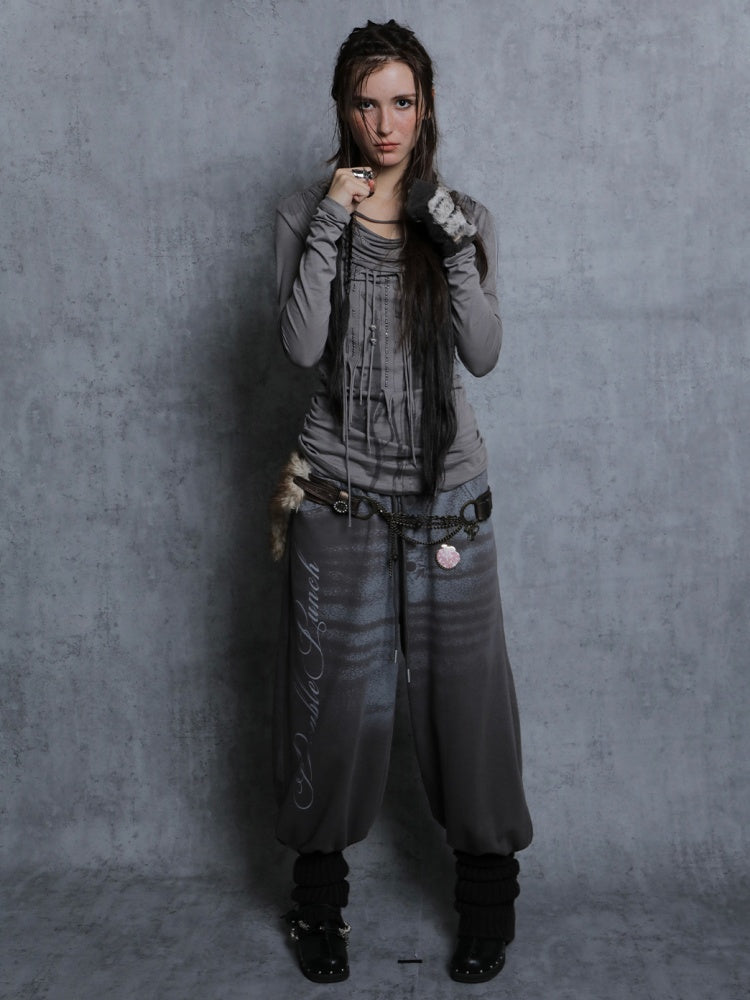 Sock Covers Layered Printed Casual Sports Loose Leggings Jogger Pants【s0000014541】