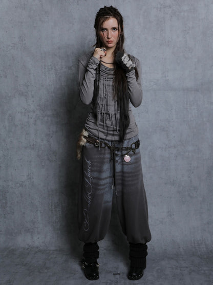 Sock Covers Layered Printed Casual Sports Loose Leggings Jogger Pants【s0000014541】