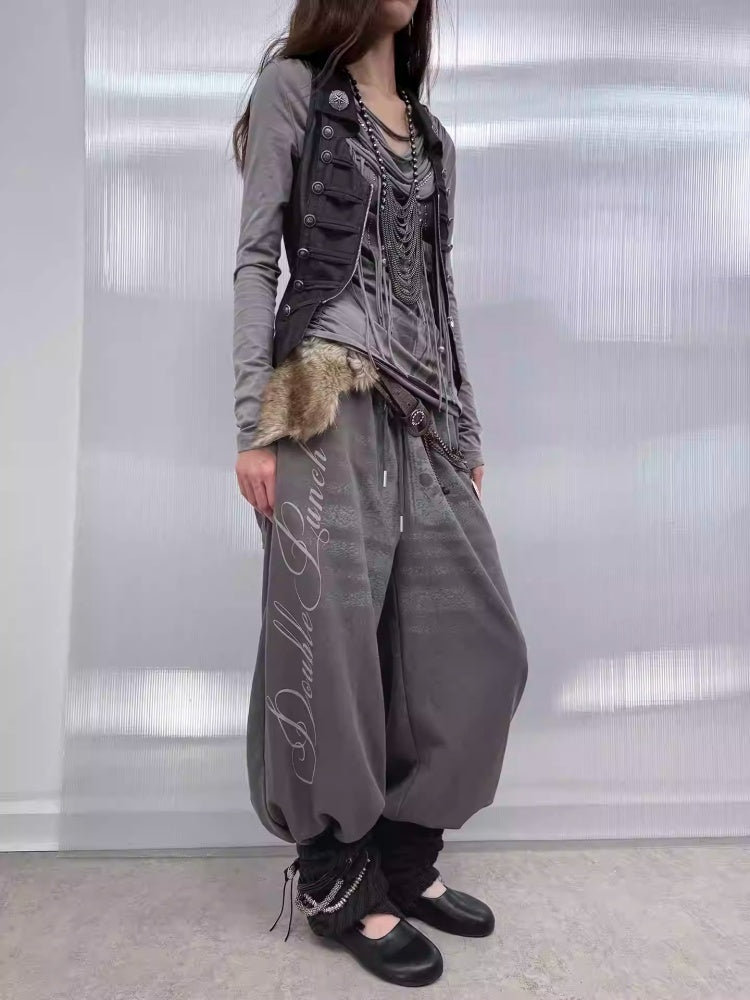 Sock Covers Layered Printed Casual Sports Loose Leggings Jogger Pants【s0000014541】