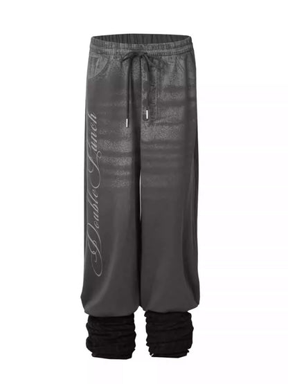 Sock Covers Layered Printed Casual Sports Loose Leggings Jogger Pants【s0000014541】