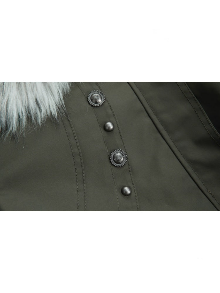 Short Waist Pie Overcomes Eco-Friendly Fur Lining Thickened Cold-Proof Fur Collar Jacket【s0000014544】