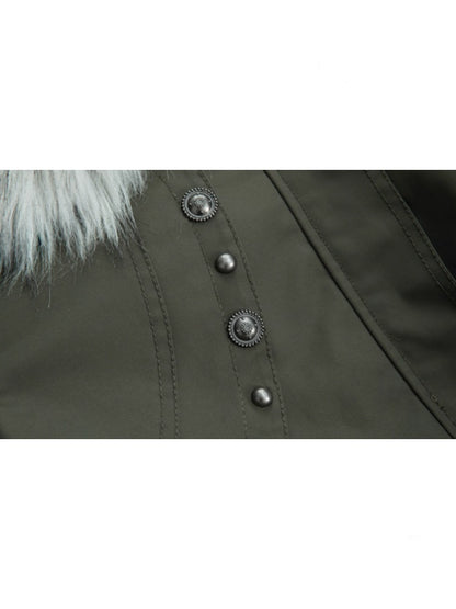 Short Waist Pie Overcomes Eco-Friendly Fur Lining Thickened Cold-Proof Fur Collar Jacket【s0000014544】